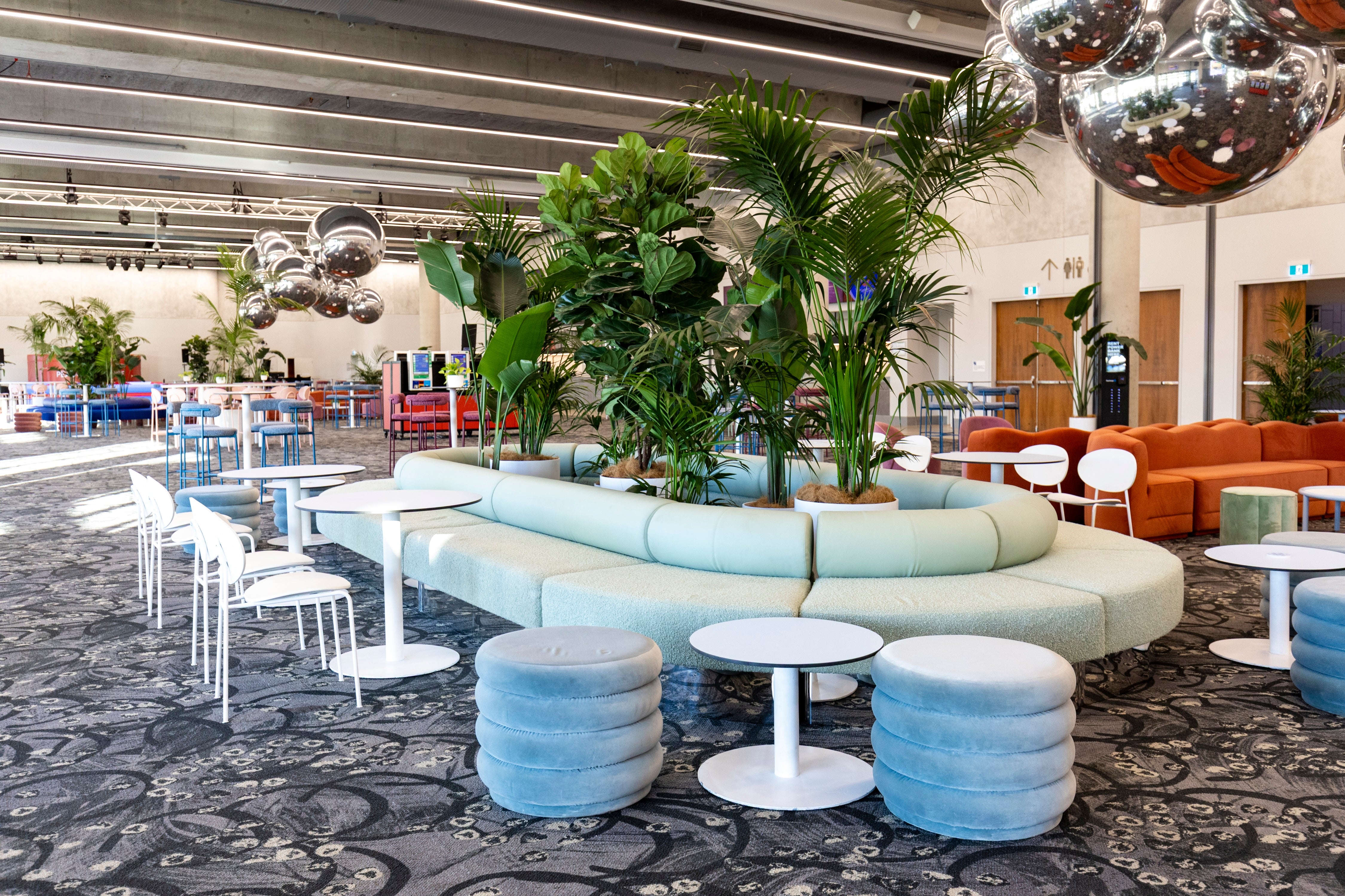 Mila Round Ottoman