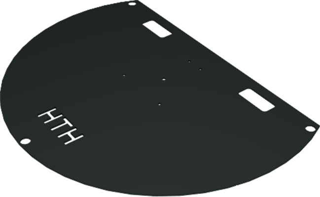 Base Plate - 1m diameter - Half Round