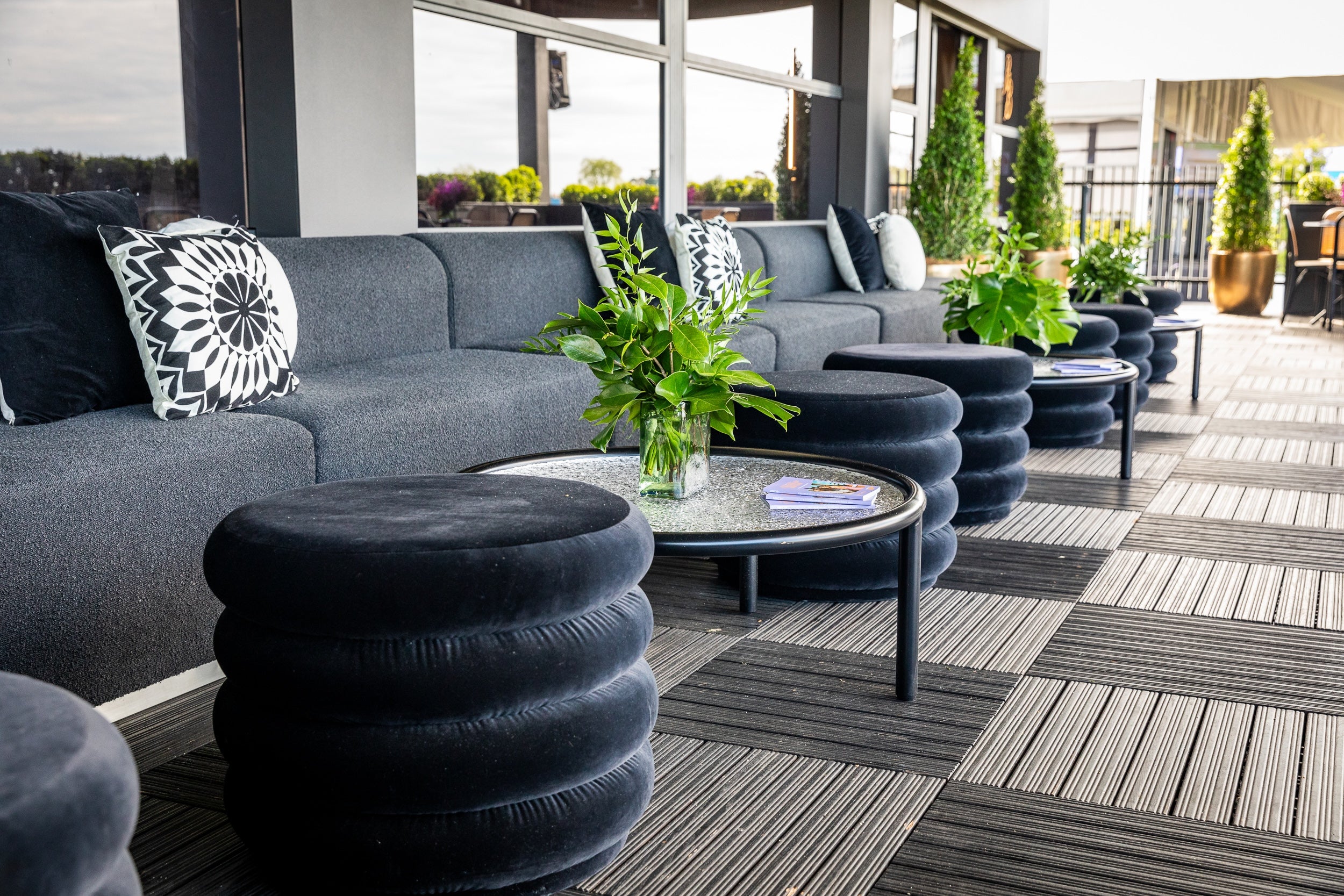 Mila Round Ottoman