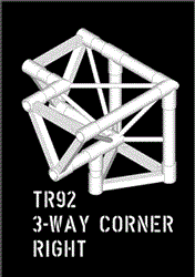 Tri Truss 3 way Horizontal Corner (right)