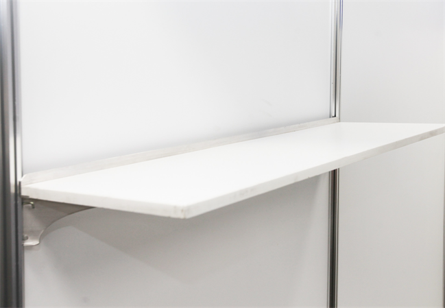 WHITE 1m Octanorm FLAT shelf