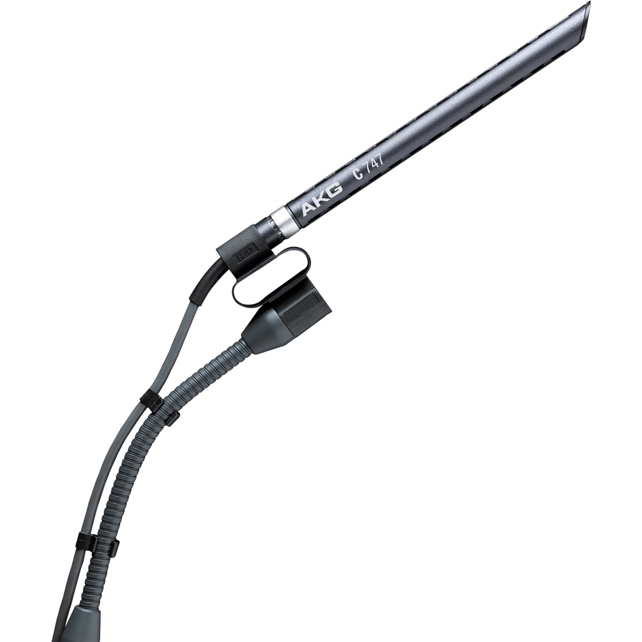 Microphone: AKG C747 Hypercardoid shotgun condenser