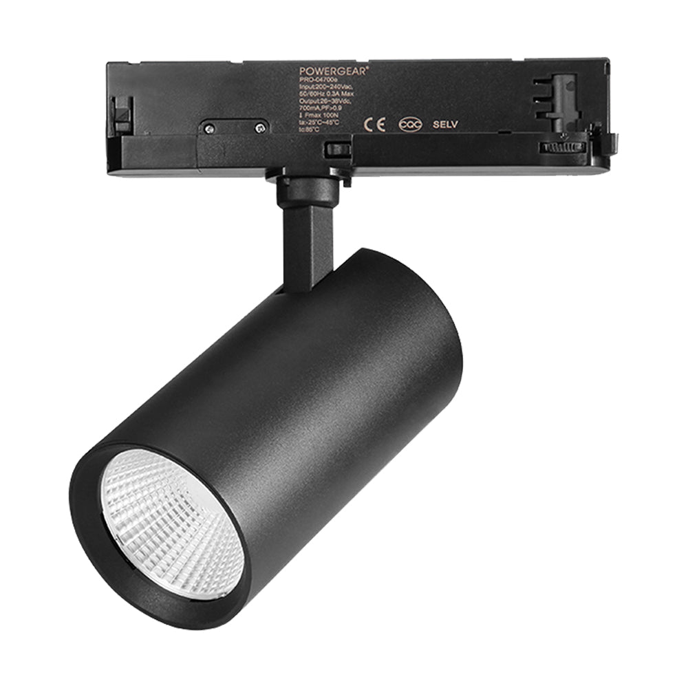 25w Track Spot Light Black, 36 degree 3000K-5000K Dimmable