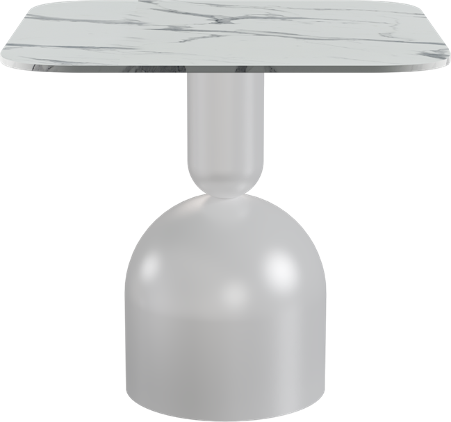Ava Café Table - Neutral (Rounded Square)