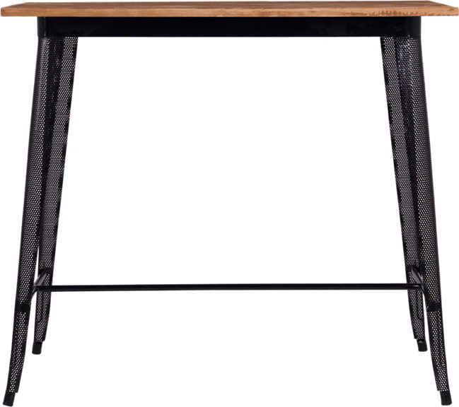 Tolix Timber Bar Table (Rectangle)