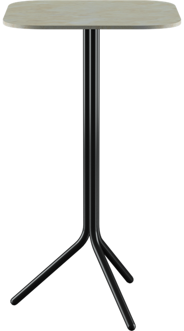 Poseidon Bar Table - Neutral (Rounded Square)