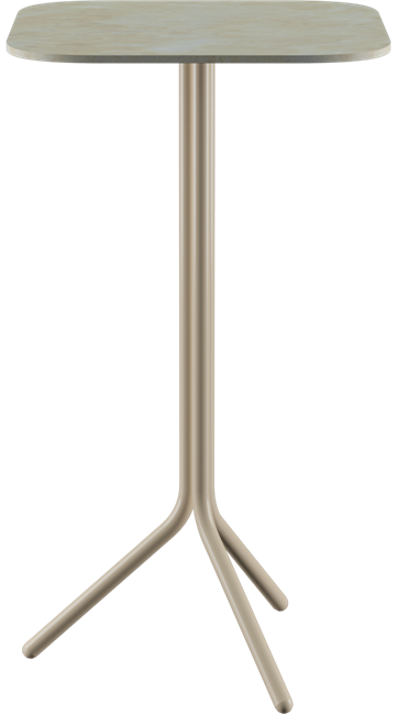 Poseidon Bar Table - Neutral (Rounded Square)