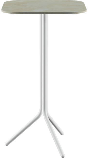 Poseidon Bar Table - Neutral (Rounded Square)
