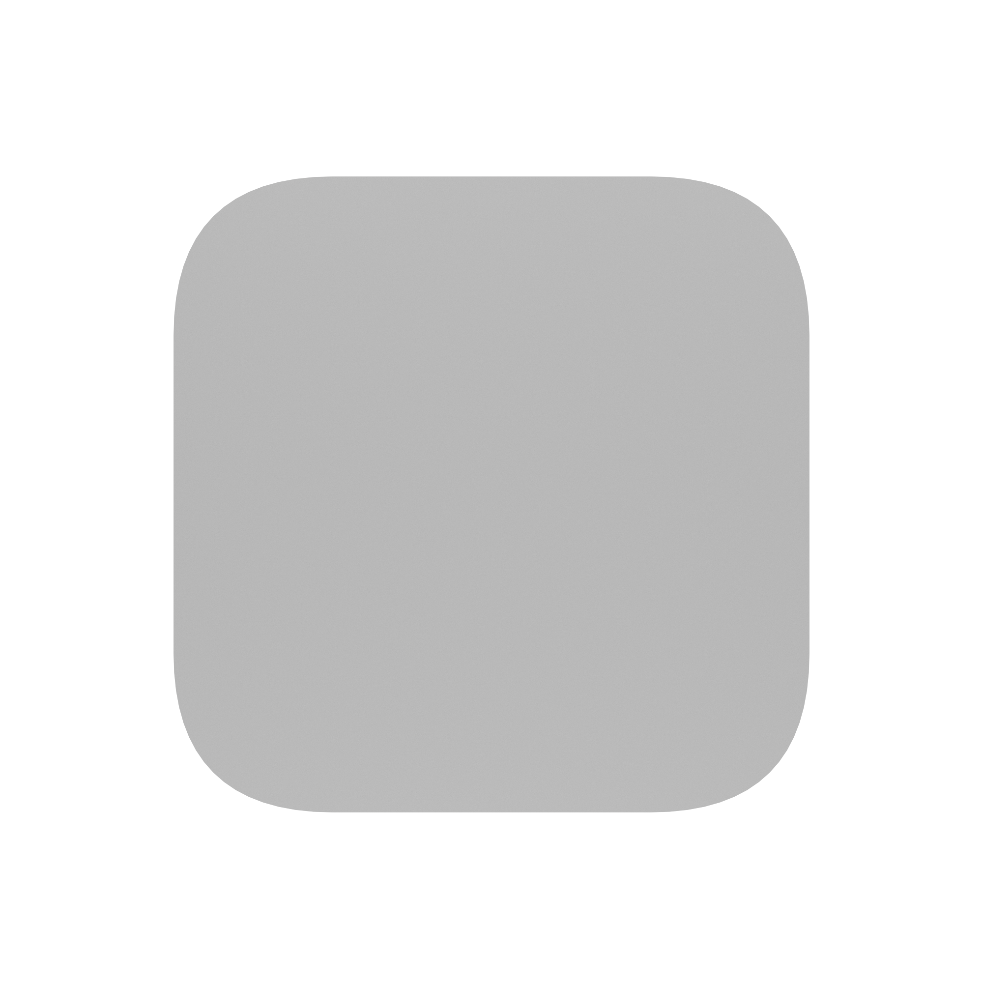 Halo Café Table (60cm Rounded Square) With Rim