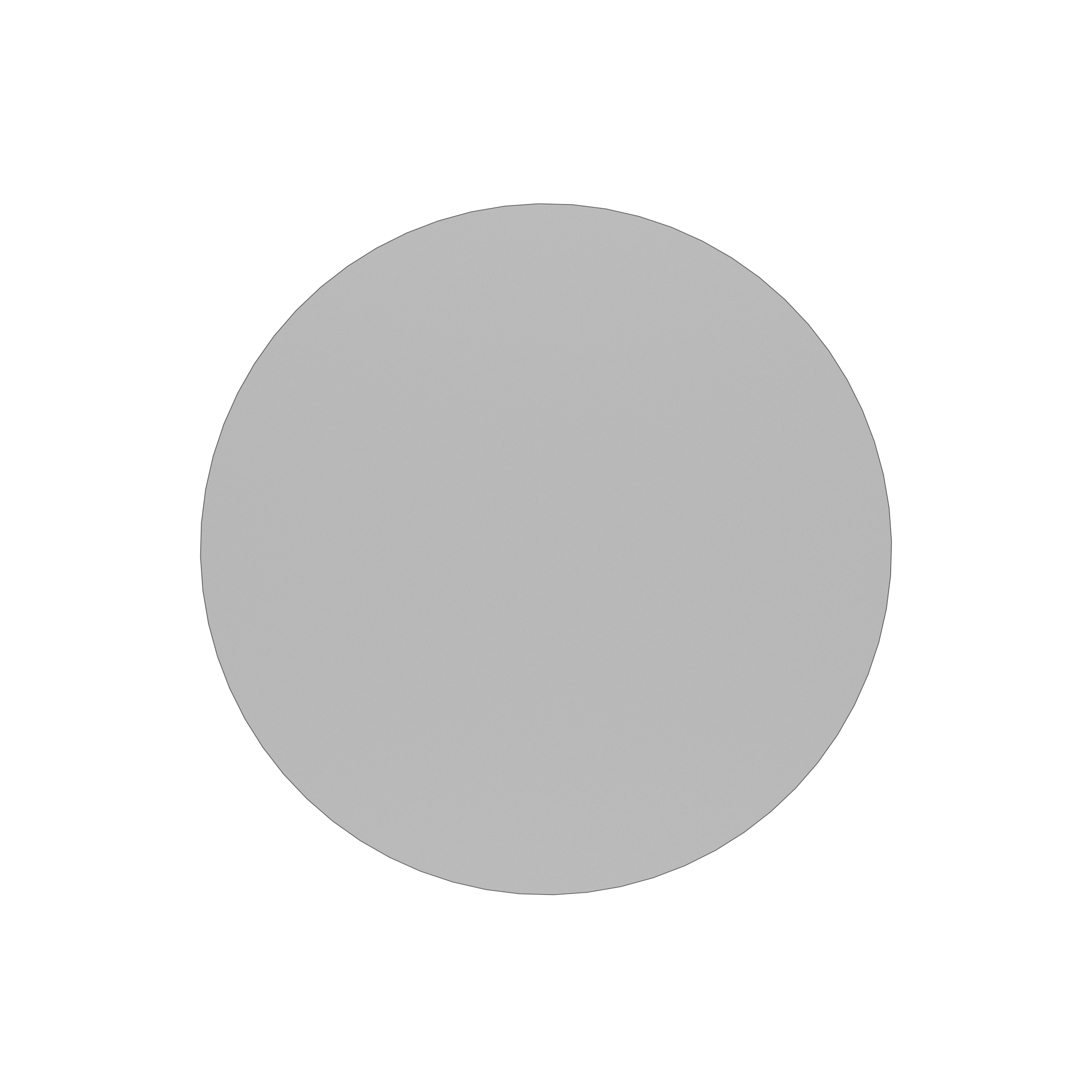 Halo Bar Table (60cm Round) With Rim