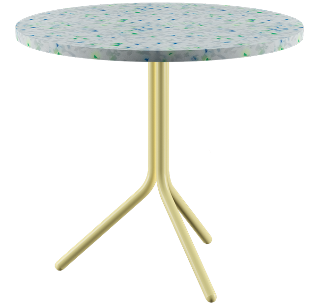 Poseidon Café Table - Colourful (Round)