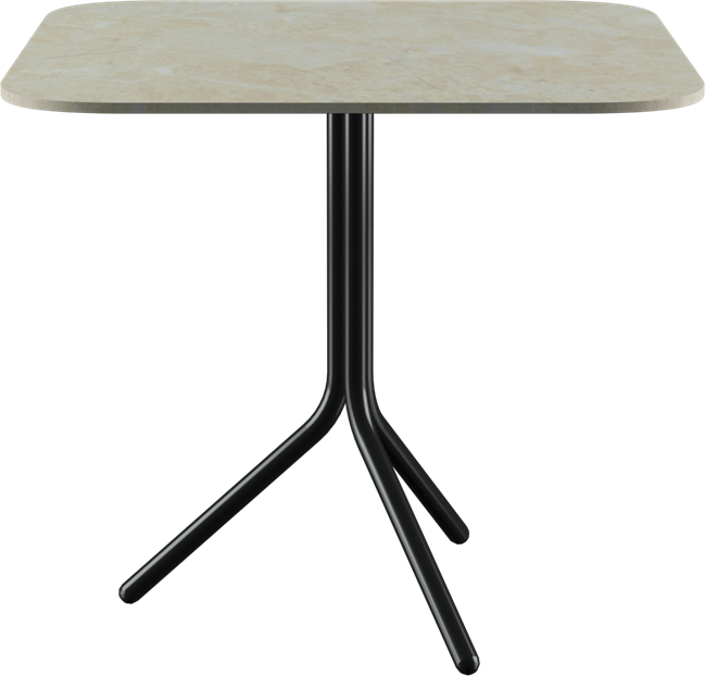 Poseidon Café Table - Neutral (Rounded Square)