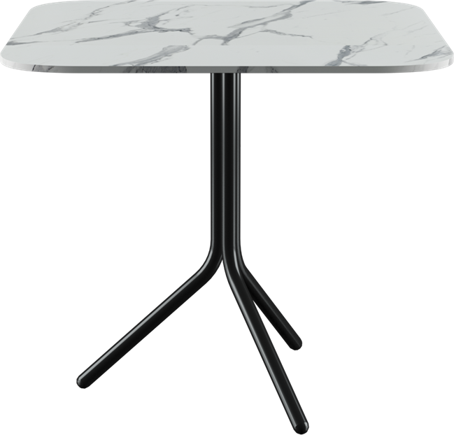 Poseidon Café Table - Neutral (Rounded Square)