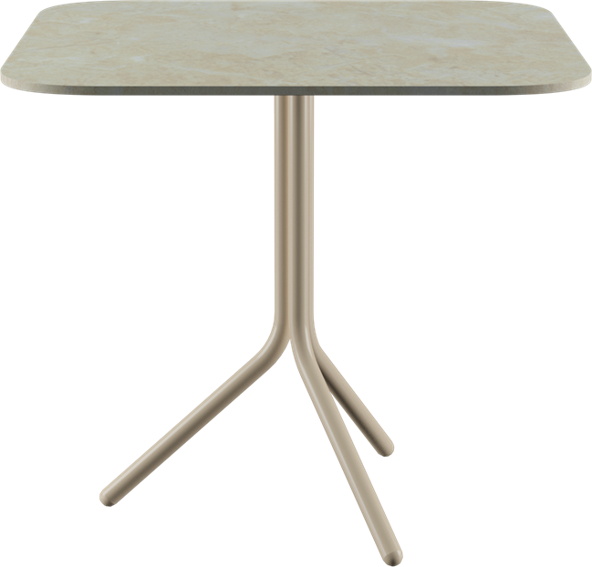 Poseidon Café Table - Neutral (Rounded Square)