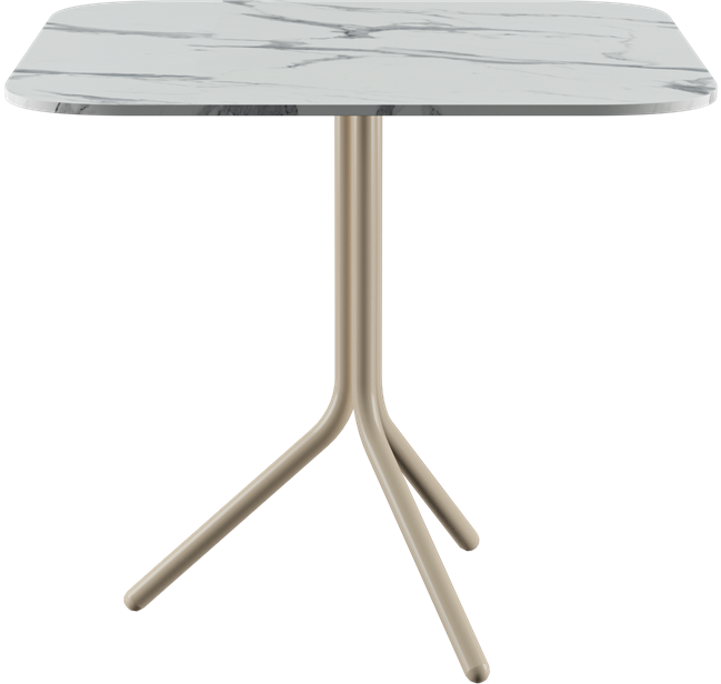 Poseidon Café Table - Neutral (Rounded Square)
