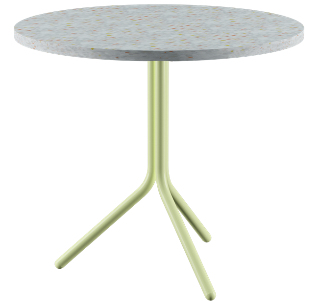 Poseidon Café Table - Colourful (Round)