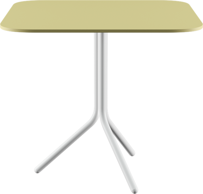 Poseidon Café Table - Neutral (Rounded Square)