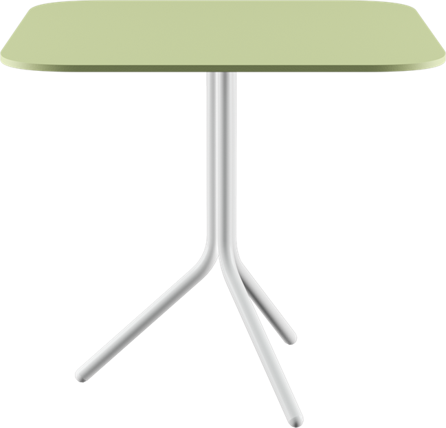 Poseidon Café Table - Neutral (Rounded Square)