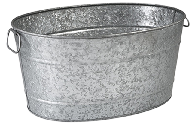 Drinks Tub - Galvanised 460 x 355mm