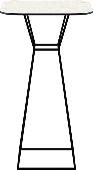 Hourglass Bar Table (Rounded Square)