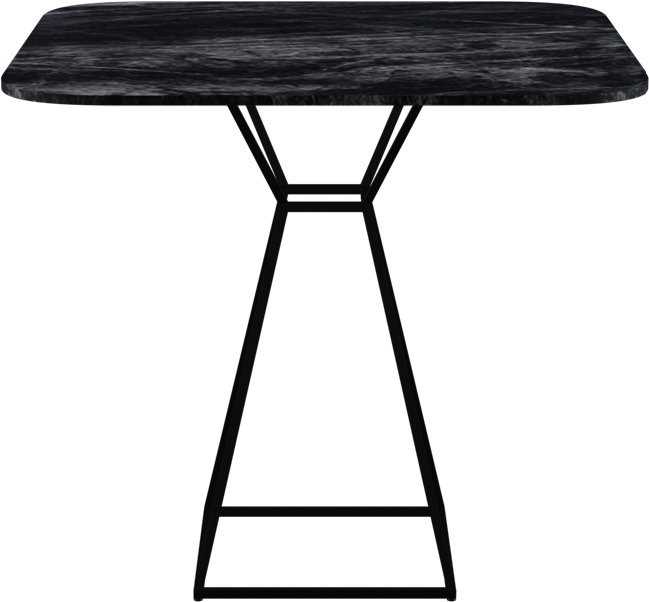 Hourglass Café Table (Rounded Square)