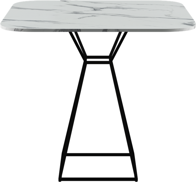 Hourglass Café Table (Rounded Square)