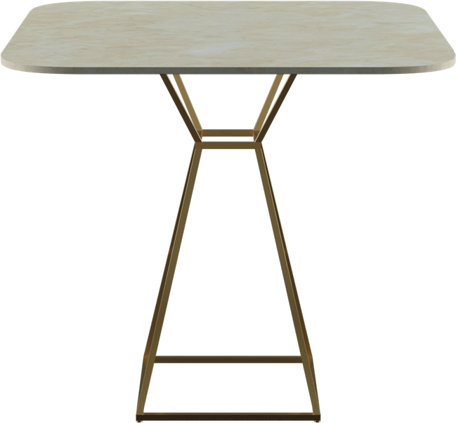 Hourglass Café Table (Rounded Square)