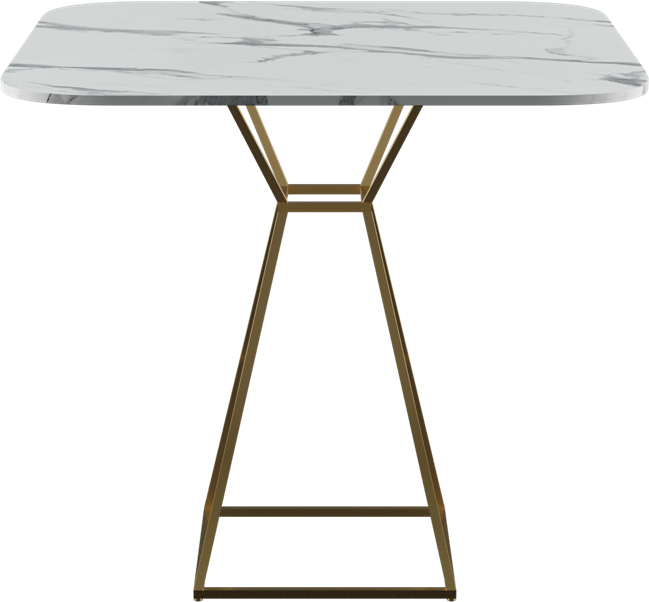 Hourglass Café Table (Rounded Square)