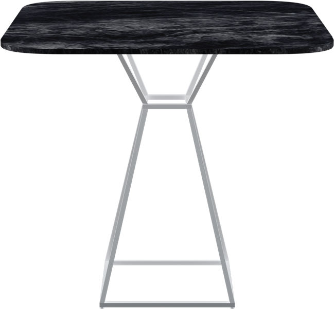Hourglass Café Table (Rounded Square)
