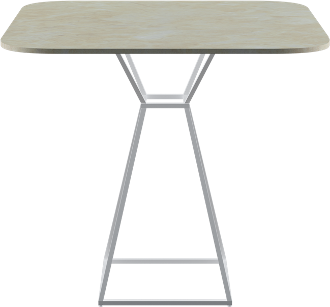 Hourglass Café Table (Rounded Square)