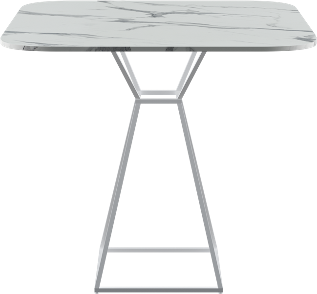 Hourglass Café Table (Rounded Square)
