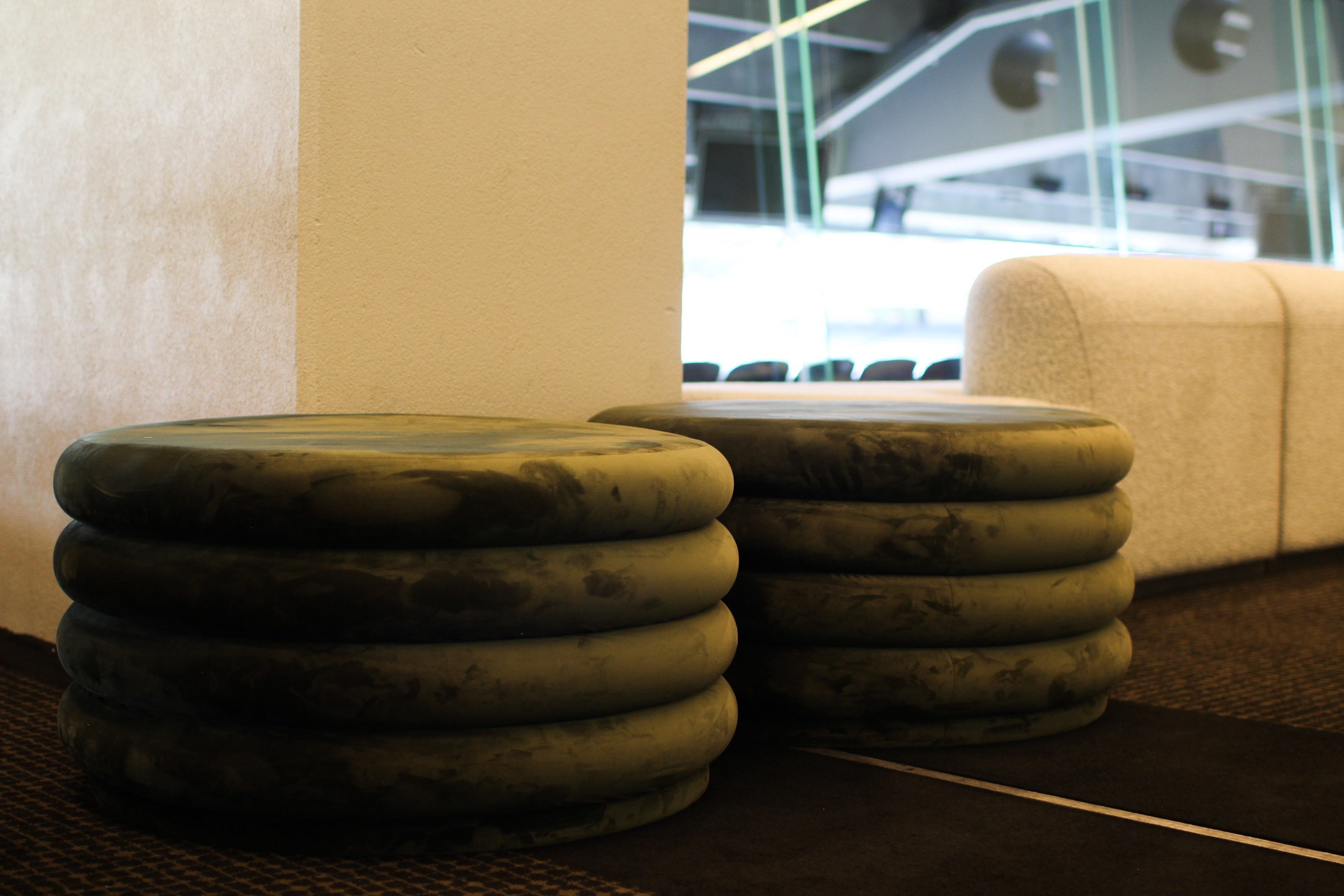 Mila Round Ottoman