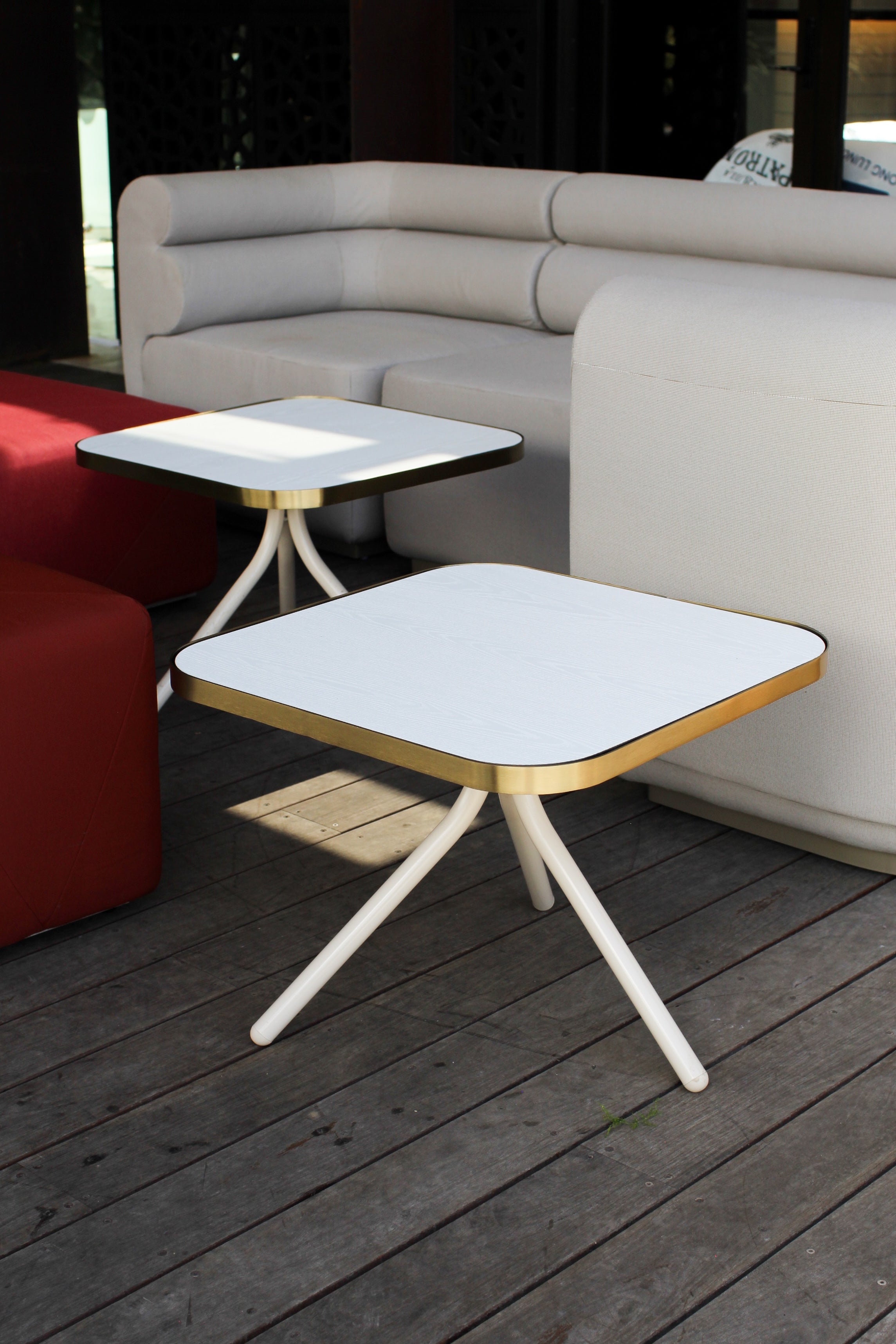 Poseidon Coffee Table - Neutral (Rounded Square)
