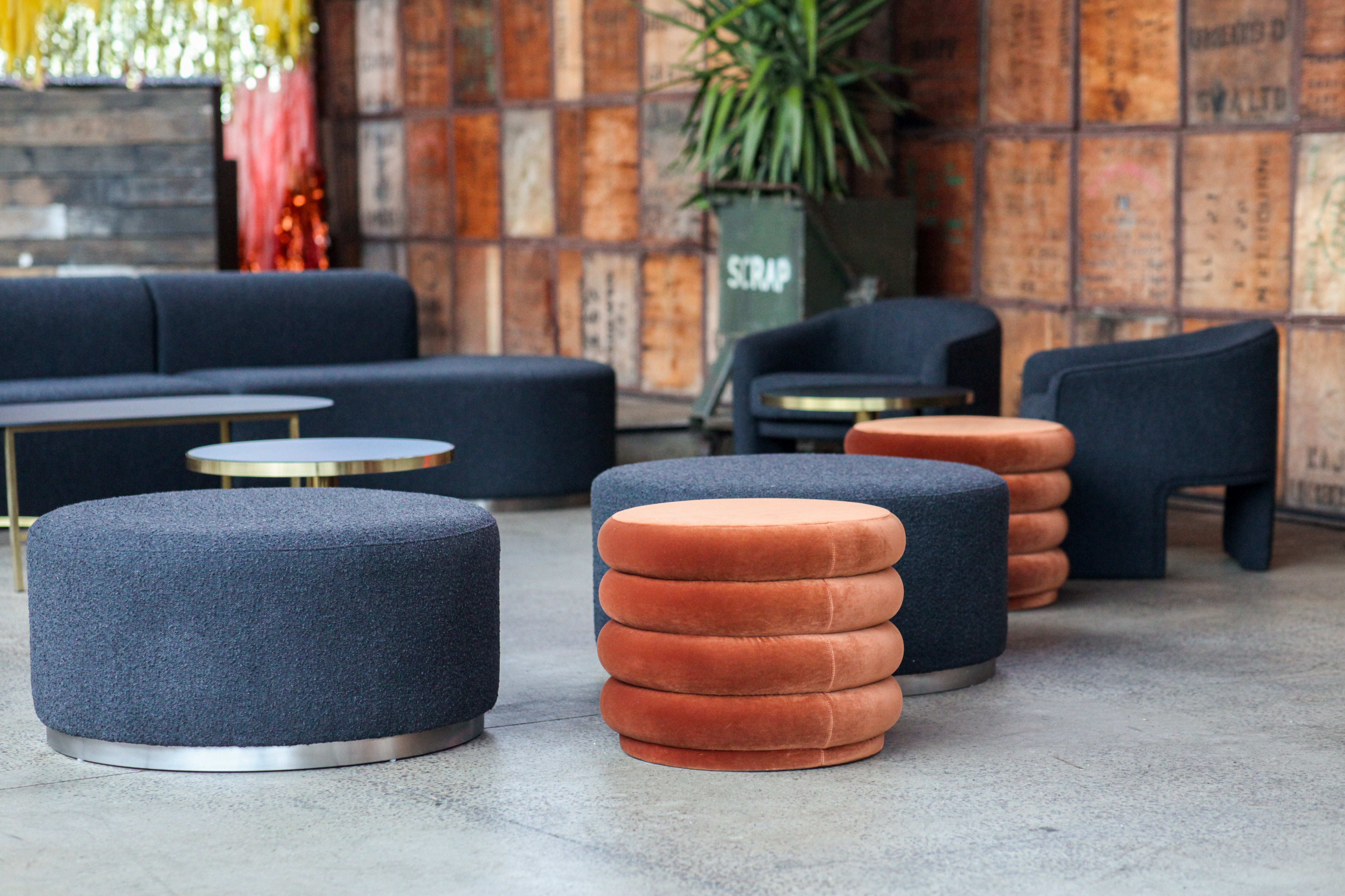 Mila Round Ottoman
