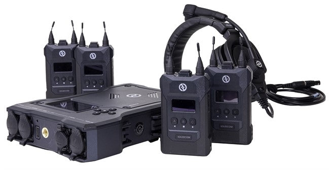 Talkback System- Wireless Kit of 4 Belt packs Solidcom
