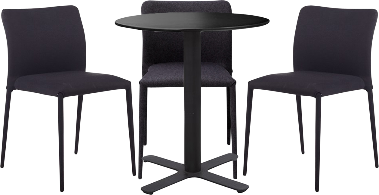 Plus Cafe Table Package - 3 chairs