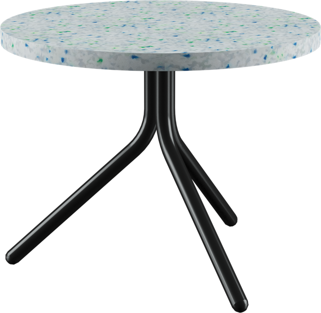 Poseidon Side Table - Neutral (Round)