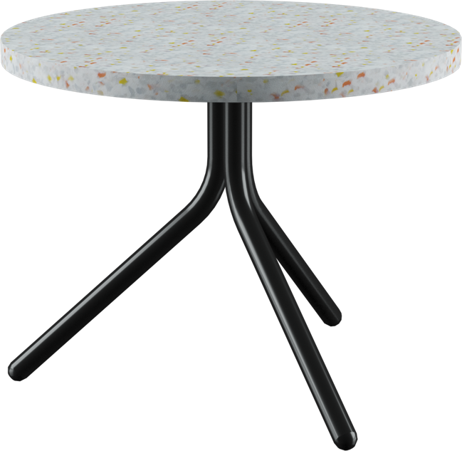 Poseidon Side Table - Neutral (Round)