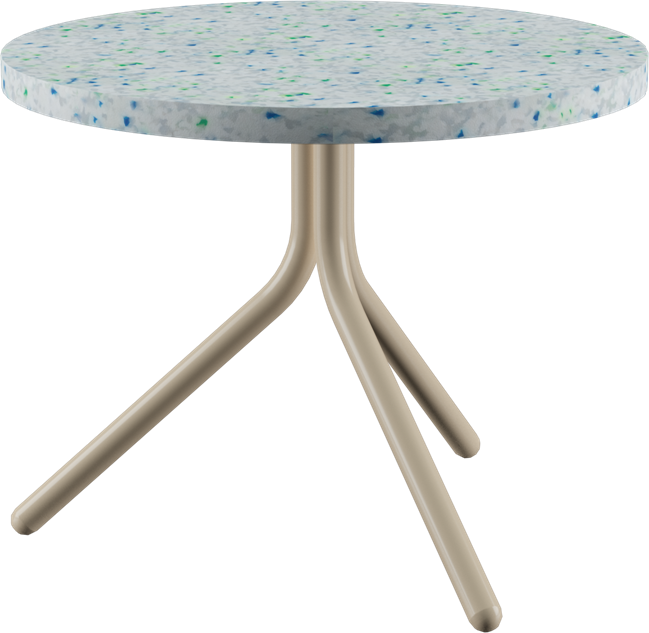 Poseidon Side Table - Neutral (Round)