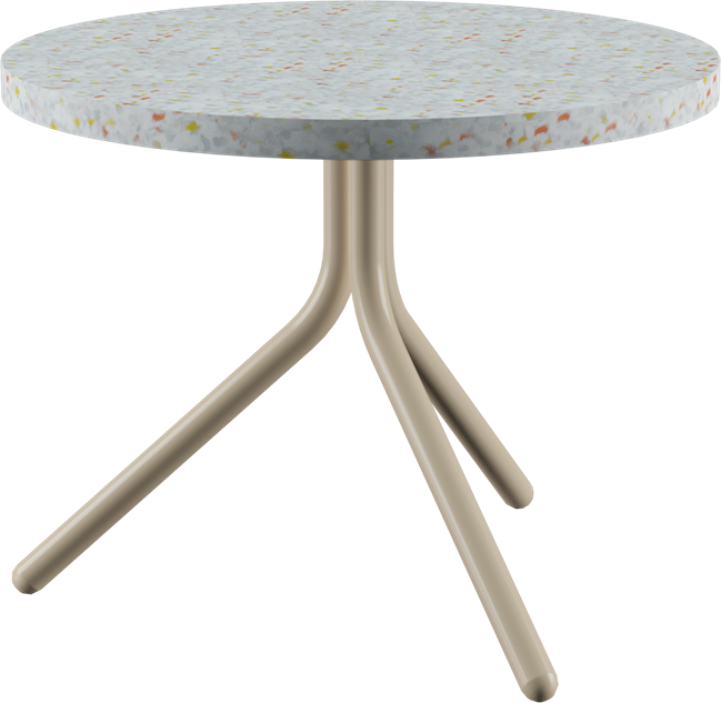 Poseidon Side Table - Neutral (Round)