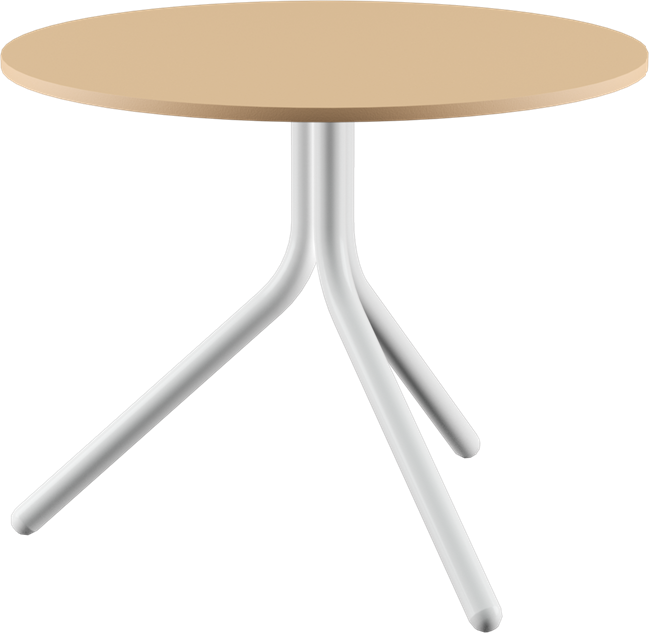 Poseidon Side Table - Neutral (Round)