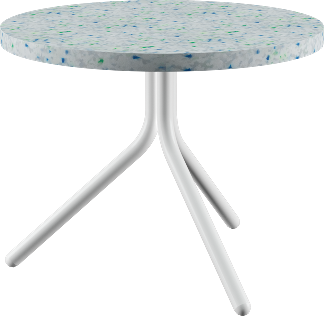 Poseidon Side Table - Neutral (Round)