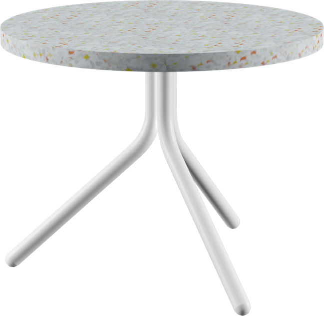 Poseidon Side Table - Neutral (Round)