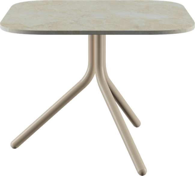 Poseidon Side Table - Neutral (Round Square)