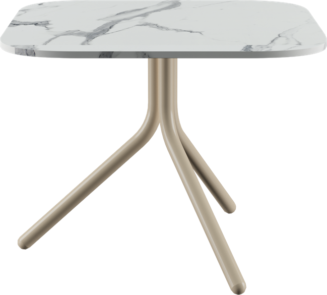 Poseidon Side Table - Neutral (Round Square)