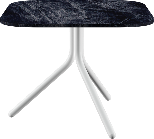 Poseidon Side Table - Neutral (Round Square)