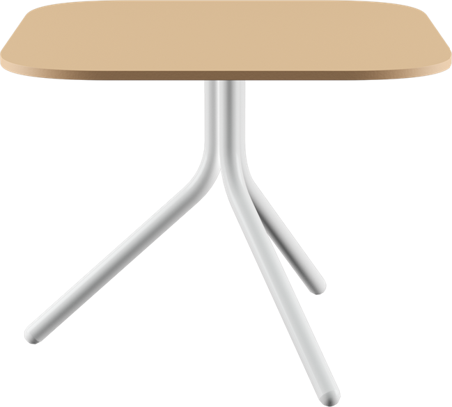 Poseidon Side Table - Neutral (Round Square)