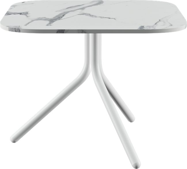 Poseidon Side Table - Neutral (Round Square)
