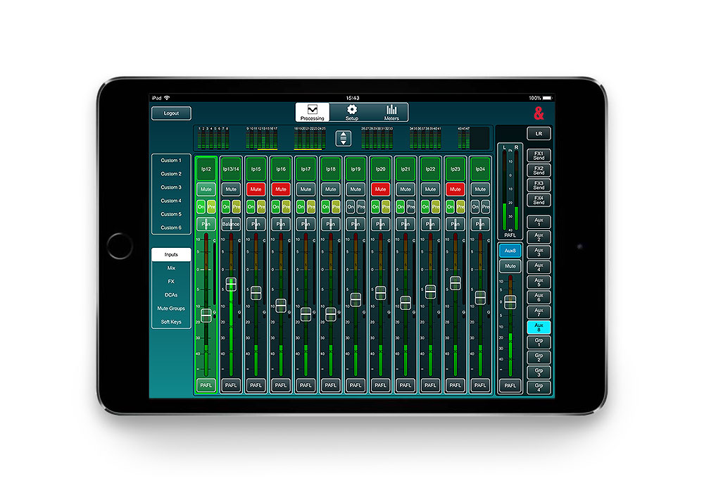 Allen & Heath SQ5 with Wireless Ipad control