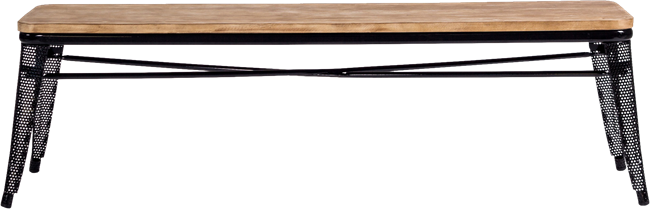 Tolix Timber Bench